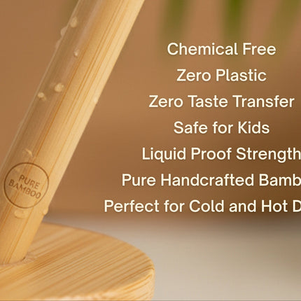 BambooBrew Glass Tumbler with Bamboo Straw (Green)