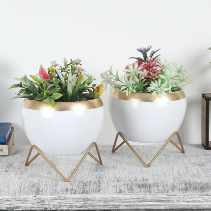 Metal Planters (Set of 2)