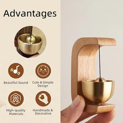 Handcrafted Wooden Brass Chime