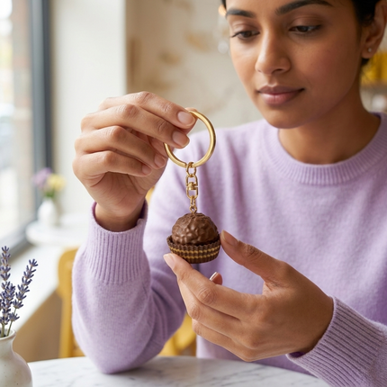 Brown Chocolate Bag Charm