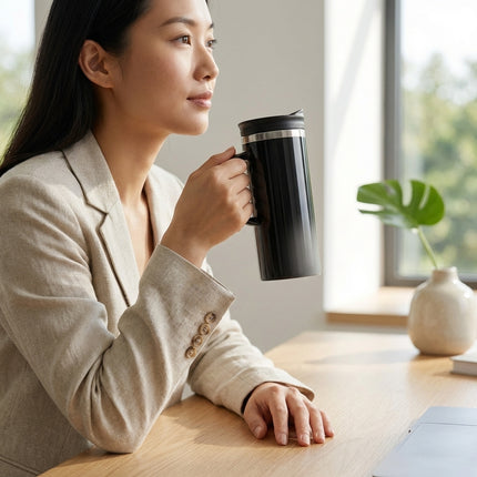 Lustre Stainless Steel Mug (Piano Black)