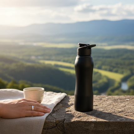 PureSip Curvy Steel Bottle - 750ml