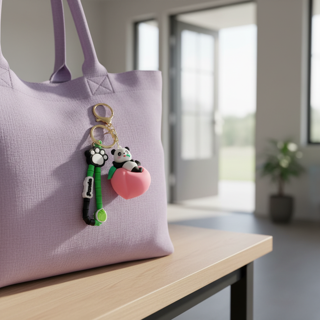 Peach Panda Charm