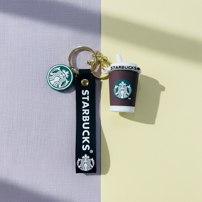 Starbucks Coffee Cup Keychain (Brown)