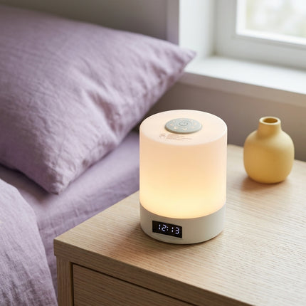 GlowNest Clock Lamp