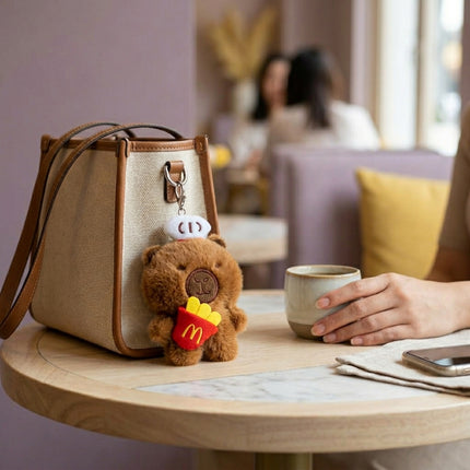 Furry Capybara Munch Buddy Charm