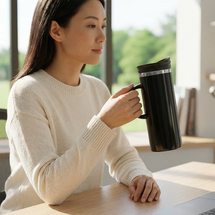Lustre Stainless Steel Mug (Piano Black)