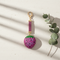 Rhinestone Fruit Keychain (Pink)