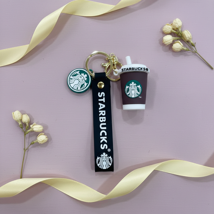 Starbucks Coffee Cup Keychain (Brown)
