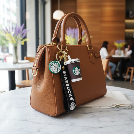 Starbucks Coffee Cup Keychain (Brown)