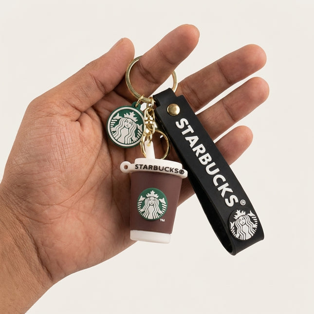 Starbucks Coffee Cup Keychain (Brown)