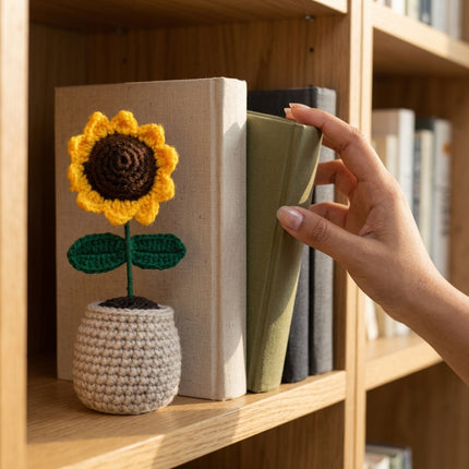 Crochet Sunflower Plant