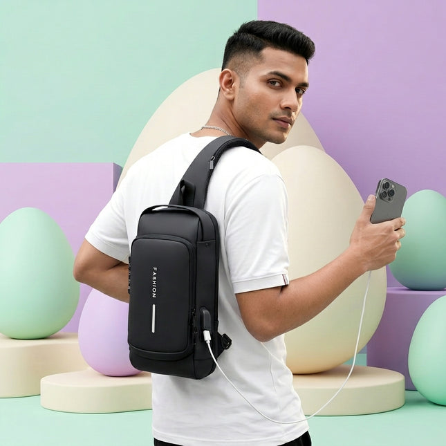 Crossbody Anti Theft Bag with Lock