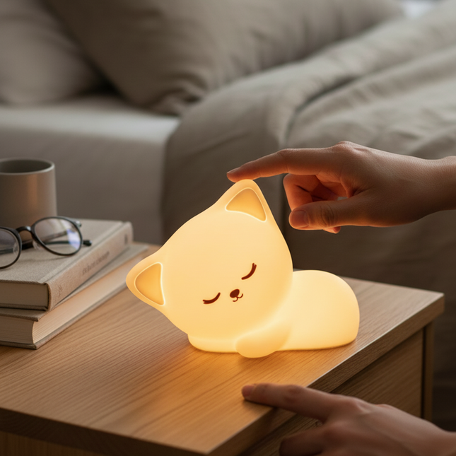 Sleeping Cat Lamp