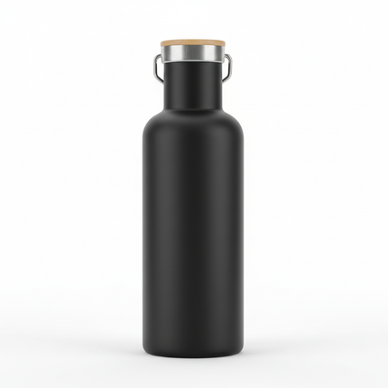 EcoVault700 Stainless Steel Flask with Bamboo Lid
