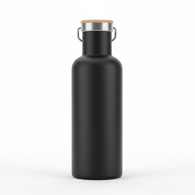 EcoVault700 Stainless Steel Flask with Bamboo Lid