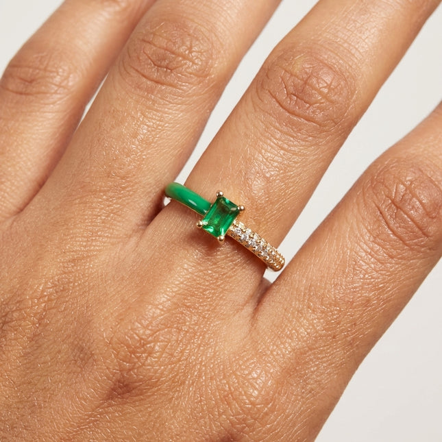 Green Stone Ring