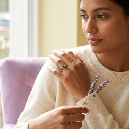 Green Stone Ring