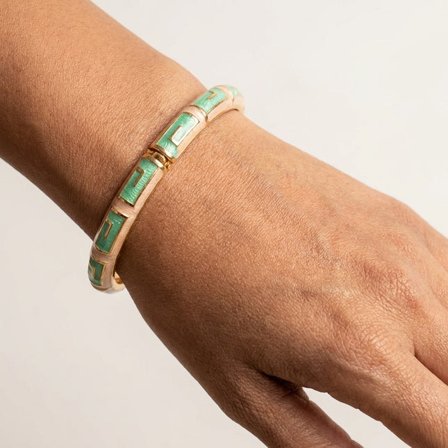 Imperial Mint Enamel Bangle