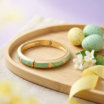 Imperial Mint Enamel Bangle