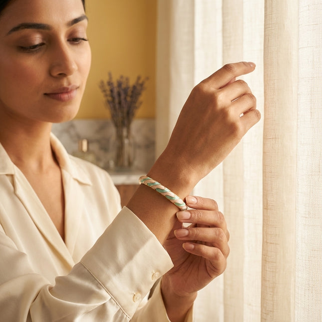 Sorbet Glow Enamel Bangle