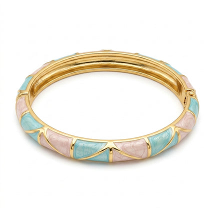 Pastel Sorbet Glow Enamel Bangle