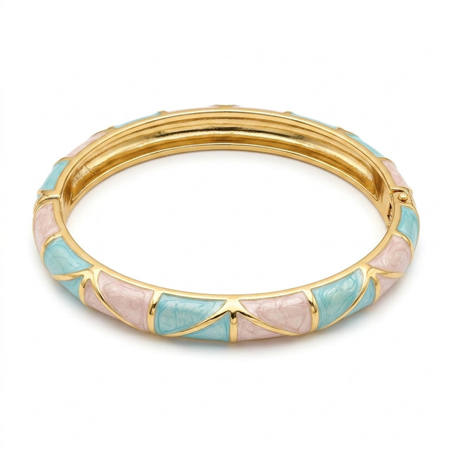 Pastel Sorbet Glow Enamel Bangle