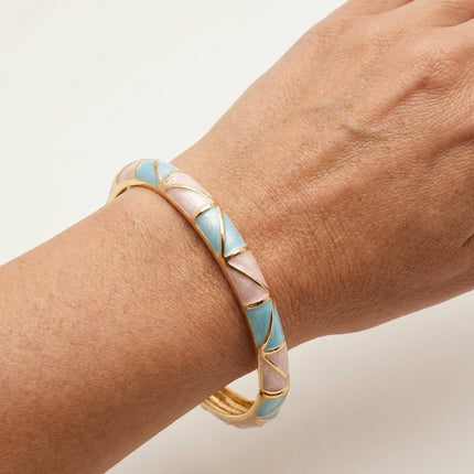 Pastel Sorbet Glow Enamel Bangle