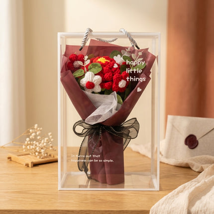 Crochet Royal Scarlet Bouquet