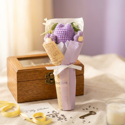 Crochet Tulip Bouquet - Lavender Bloom