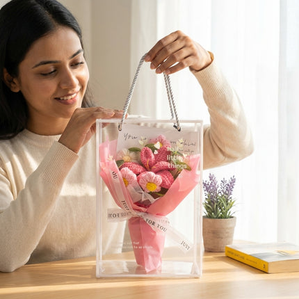 Crochet Lily Bouquet - Pink Blossom