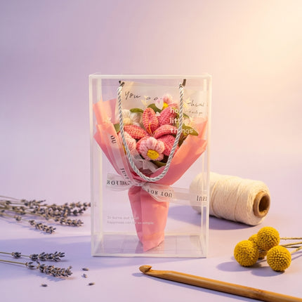 Crochet Lily Bouquet - Pink Blossom