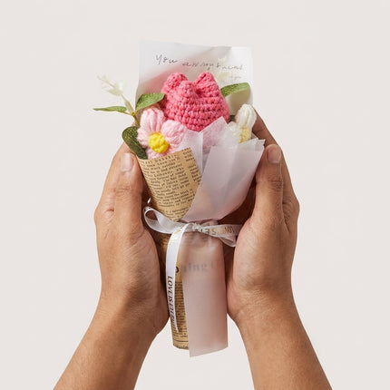 Crochet Tulip Bouquet - Blush Bloom