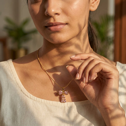 Bow Charm Necklace