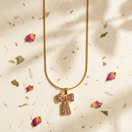 Bow Charm Necklace