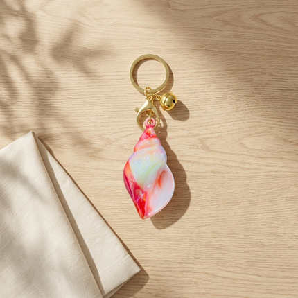 Blush Tide Coral Keychain