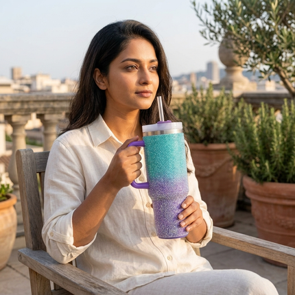 Stanley Tumbler 1200ml - Rhinestone Teal & Lavender