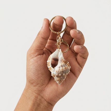 Spiral Shell Keychain