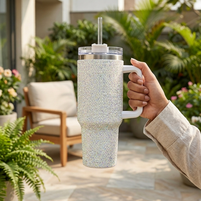 Stanley Tumbler 1200ml - Rhinestone White