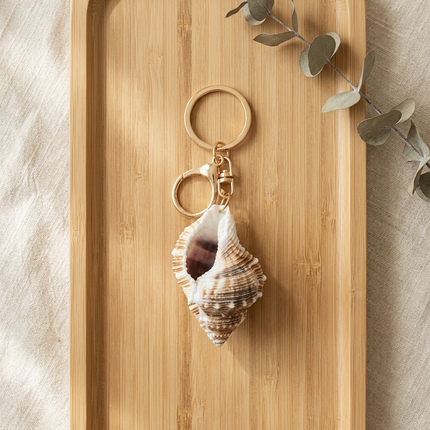 Spiral Shell Keychain
