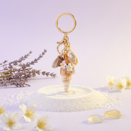 Flower Shell Keychain