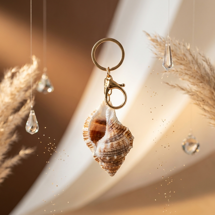 Spiral Shell Keychain