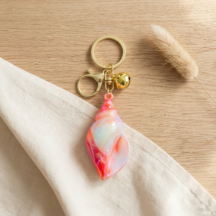 Blush Tide Coral Keychain