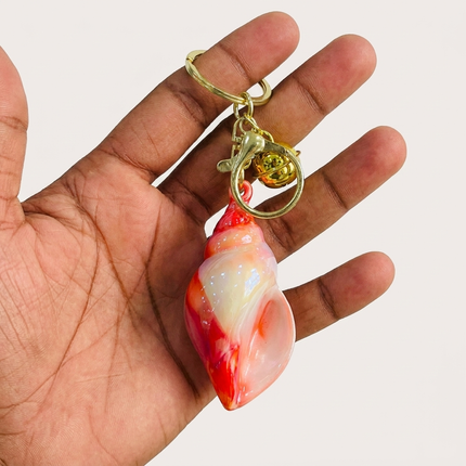 Blush Tide Coral Keychain