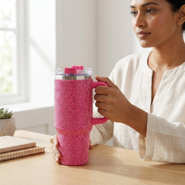 Stanley Tumbler 1200ml - Rhinestone Pink