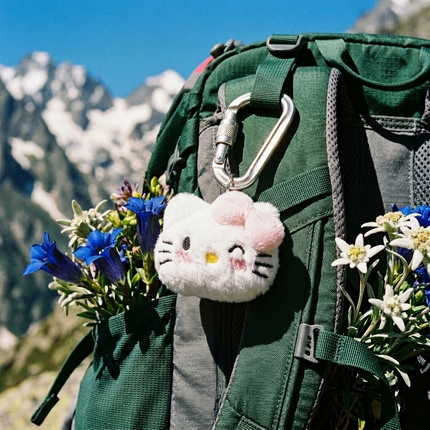 Katze in Rouge-Taschenanhänger