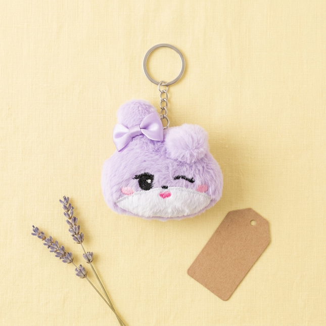 Kitty in Lavender Bliss Bag Charm