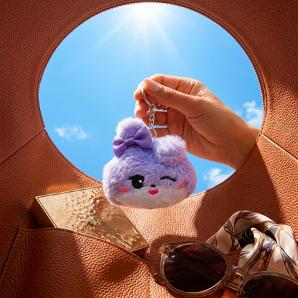 Kitty in Lavender Bliss Bag Charm