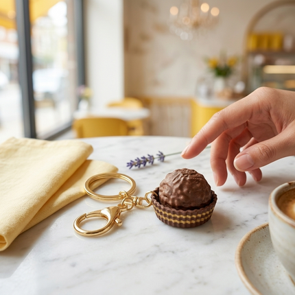 Brown Chocolate Bag Charm