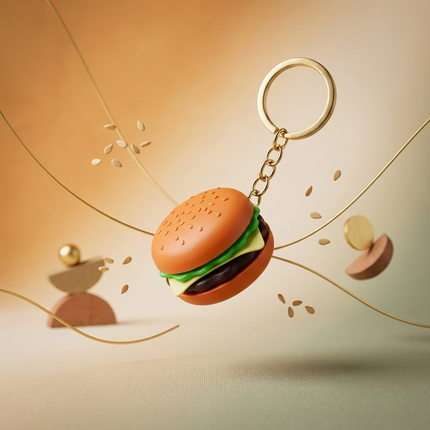 Mini Burger Bag Charm